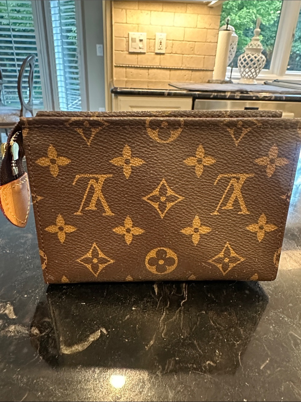 Louis Vuitton Brown Monogram Canvas Cosmetic Pouch